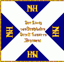 [Kingdom Westphalia hussars 1812 pattern reverse (2nd reg.)]